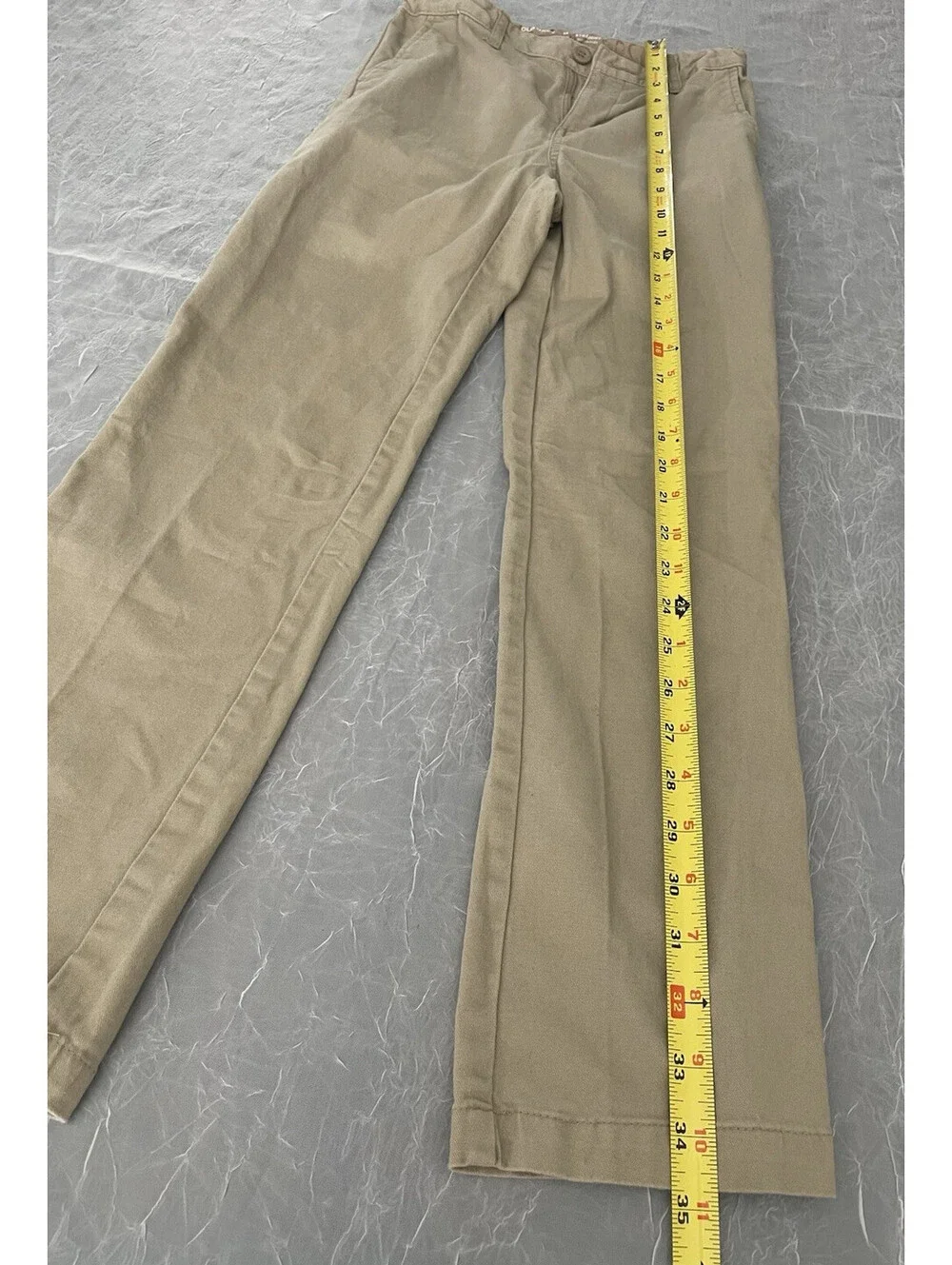 Old Navy Girls 14 Straight Leg Built In Flex Khaki Uniform Pants Adj. waist